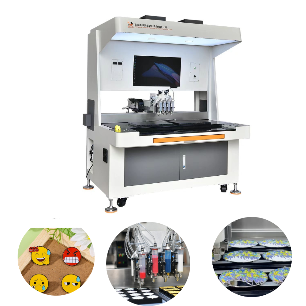 High-Precision Enamel Pin Badge Filling Machine for Independence Day Souvenirs